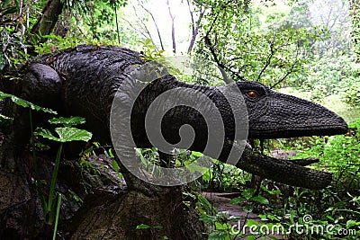 Dinosaur sculpture Stock Photo