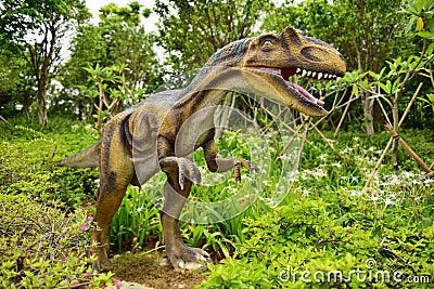 Dinosaur sculpture Stock Photo