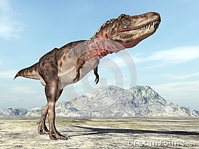 Dinosaur Tarbosaurus Cartoon Illustration