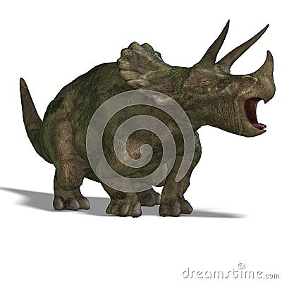 Dinosaur Triceratops Stock Photo