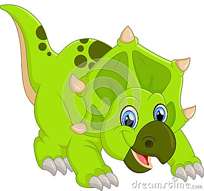 Dinosaur Triceratops cartoon Stock Photo