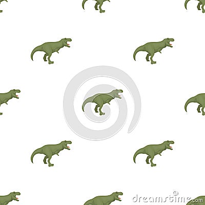 Dinosaur Tyrannosaurus icon in cartoon style Vector Illustration