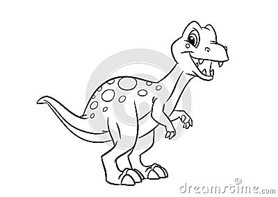 Dinosaur Tyrannosaurus Rex coloring pages Cartoon Illustration