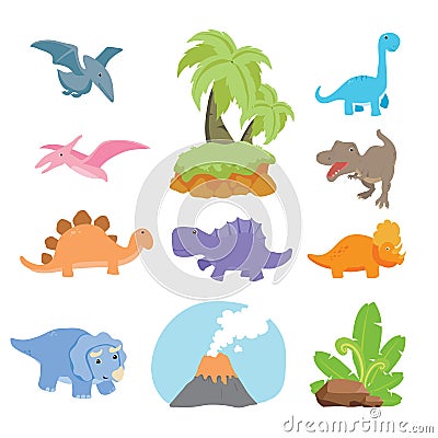 Dinosaur vector character design Stock Photo