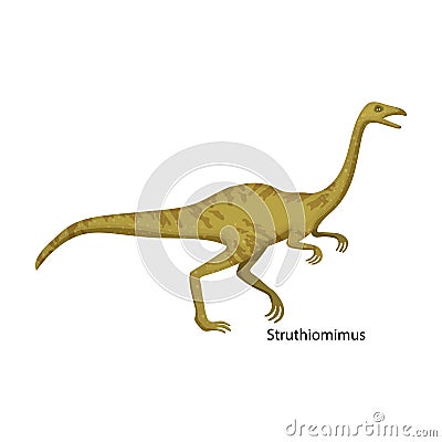 Dinosaur vector icon.Cartoon vector icon isolated on white background dinosaur. Vector Illustration