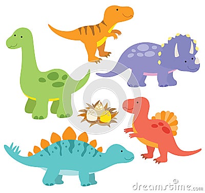 Dinosaurs Vector Illustration