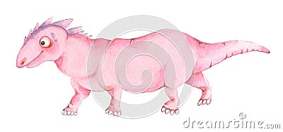 Dinosaurs jurassic watercolor illustration Cartoon Illustration