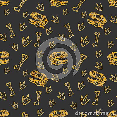 Dinosaurs pattern Vector Illustration