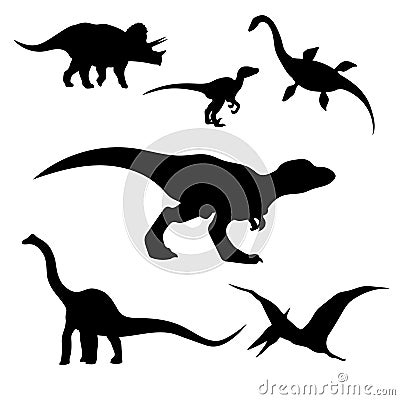 Dinosaurs set vector Vector Illustration