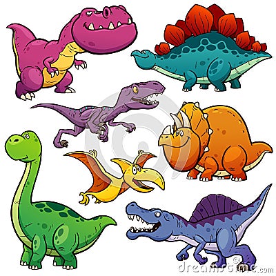 Dinosaurs Vector Illustration