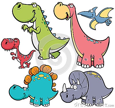 Dinosaurs Vector Illustration
