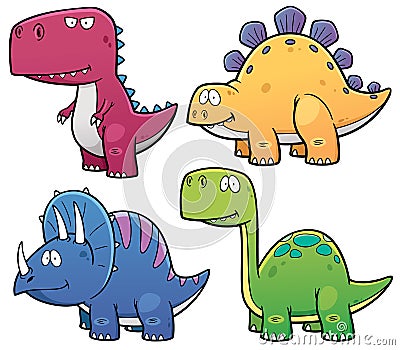 Dinosaurs Vector Illustration