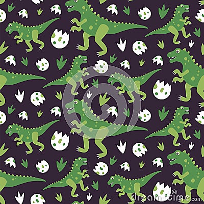 Dinosaurus seamless pattern abstract bg Vector Illustration