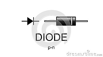 Diode icon and symbol Stock Photo