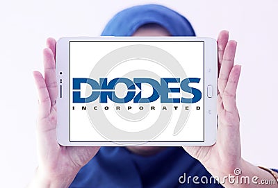 Diodes Incorporated logo Editorial Stock Photo