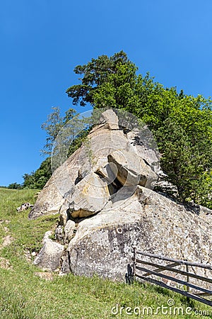Dionisie Cave Hermitage Stone Stock Photo
