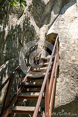 Dionisie Cave Hermitage Stock Photo