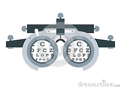 Diopter optical instrument Vector Illustration