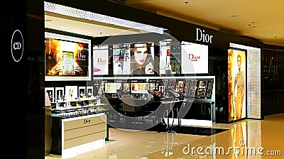 Dior beauty care products outlet Editorial Stock Photo