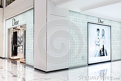 Dior fashion store in Beijing,China Editorial Stock Photo