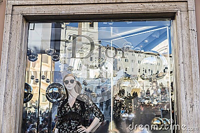 Dior shop in Rome, Italy Editorial Stock Photo