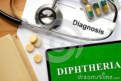 Diphtheria. Stock Photo