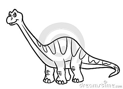Download Diplodocus Dinosaur Jurassic Period Coloring Pages Stock Illustration - Image: 66480749