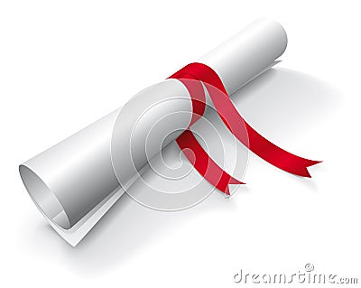 Diploma Vector Illustration