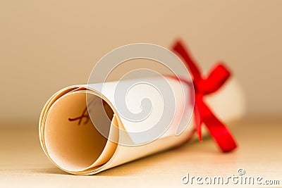 Diploma Stock Photo