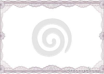 Diploma or certificate / border / A4 / vector Vector Illustration