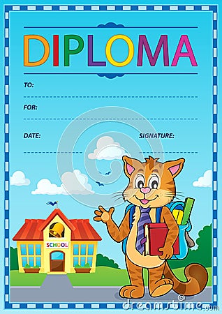 Diploma composition image 5 Vector Illustration