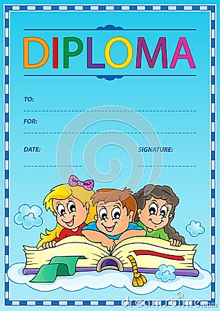 Diploma thematics image 6 Vector Illustration
