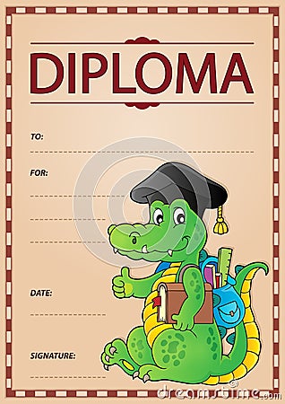 Diploma thematics image 9 Vector Illustration