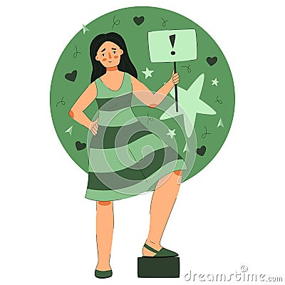 Diplomat characters Campaigner, mbti concept flat vector Vector Illustration