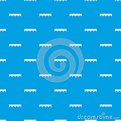 Direct bridge pattern seamless blue Vector Illustration