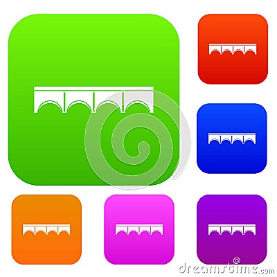 Direct bridge set collection Vector Illustration