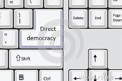Direct democracy Vector Illustration