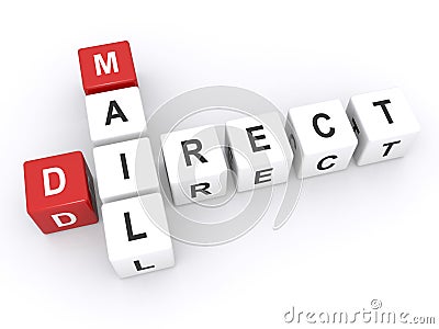 Direct mail sign Stock Photo