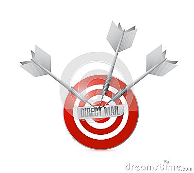 direct mail target illustration design Cartoon Illustration