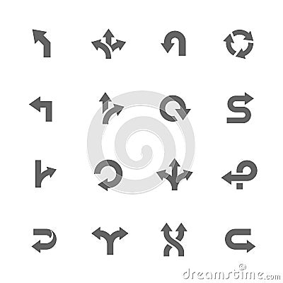 Direction Icons Vector Illustration