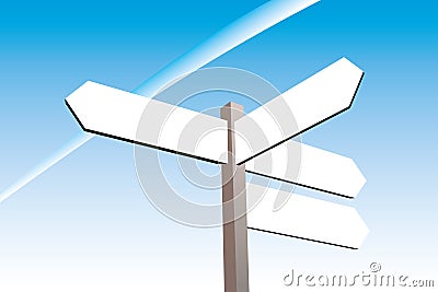 Direction sign Vector Illustration