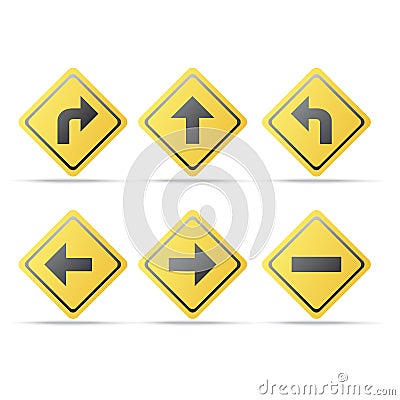 Direction signage Vector Illustration