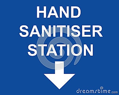 Hand sanitiser station Vector Illustration