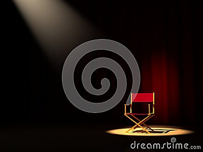 Director chair Stock Photo