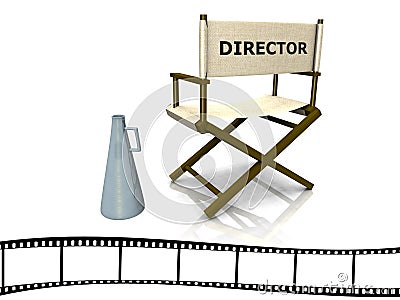 Director chair Stock Photo