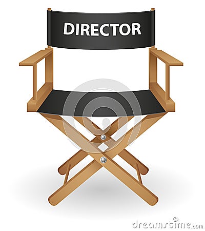 Director movie chair vector illustration Vector Illustration