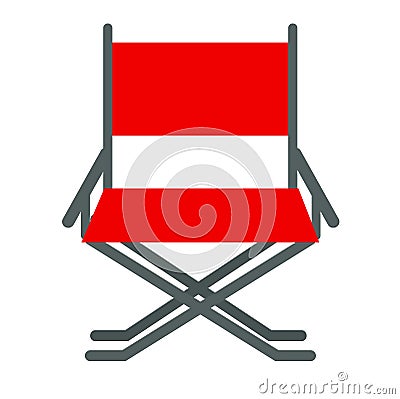 Director movie chair vector. Vector Illustration