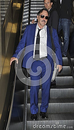 Director/Producer Oliver Stone is seen at LAX Editorial Stock Photo