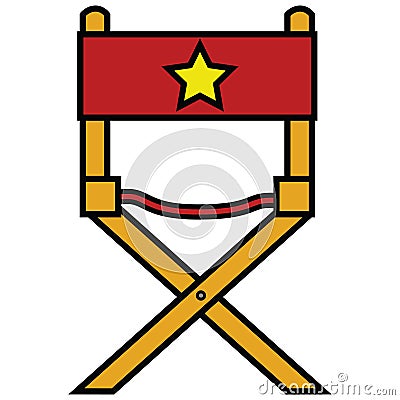 Director's chair Vector Illustration