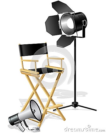 Director's Chair Vector Illustration